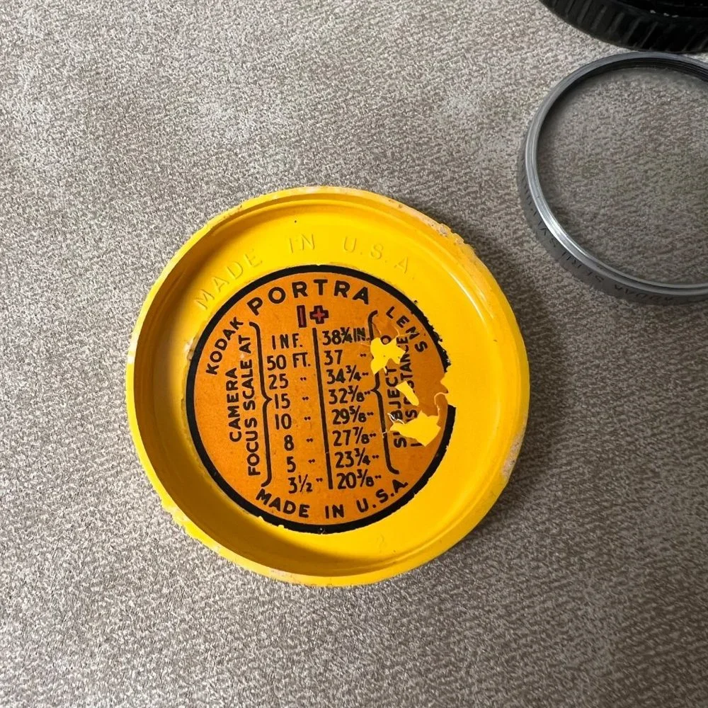 VTG Kodak Retina ii 2 portrait attachment A. case. made in germany.